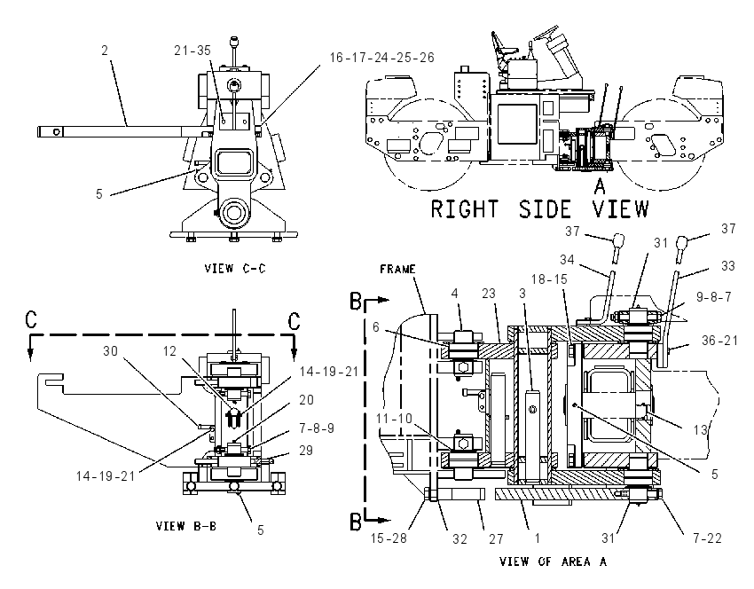 HITCH GP-ARTICULATING & OSC 1100938 CAT