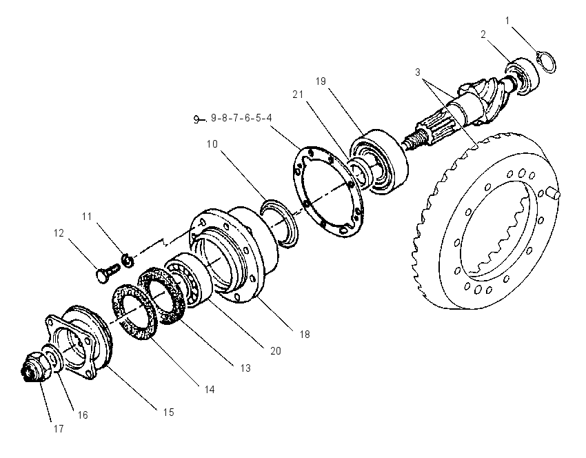 GEAR AS-BEVEL 1G2513 CAT