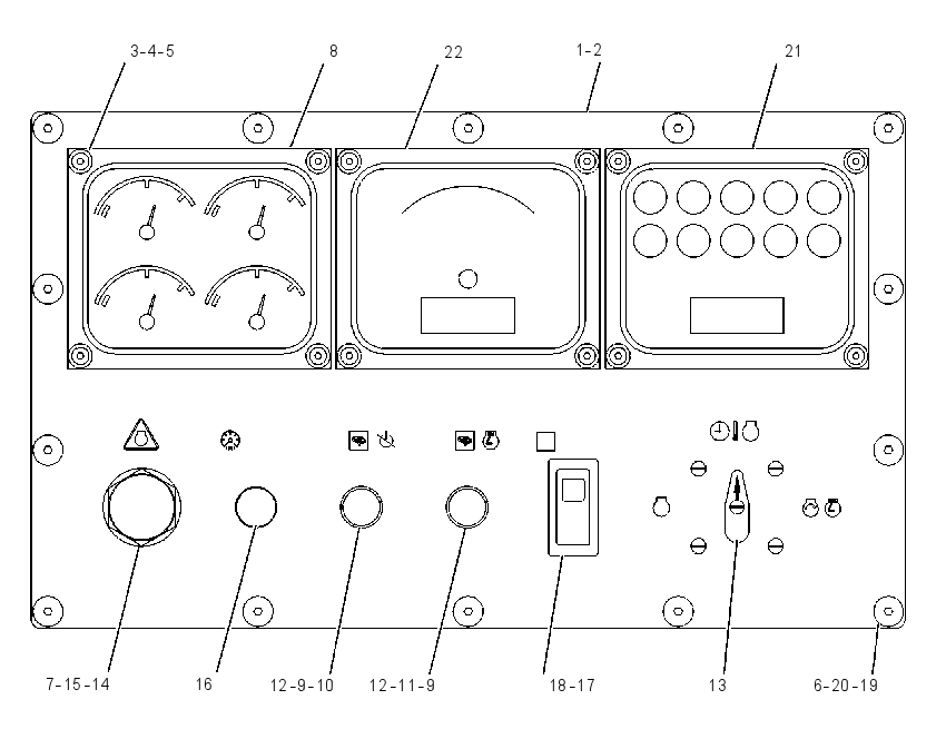PANEL GP-PILOT HOUSE INSTR 1238211 CAT