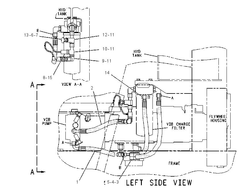 LINES GP-HYDRAULIC FILTER 1250649 CAT