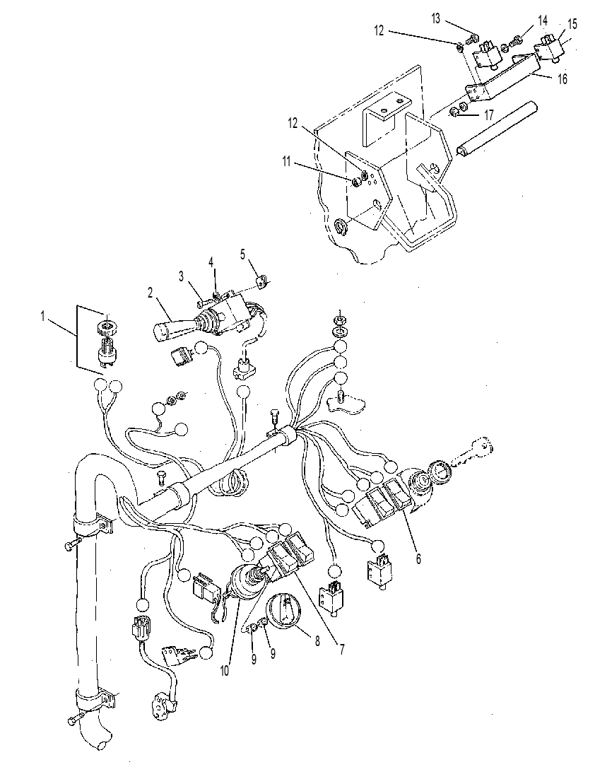 WIRING GP-FRONT CONSOLE 1165682 CAT
