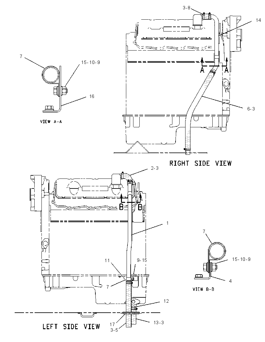 Система отвода газов 1G8628 CAT
