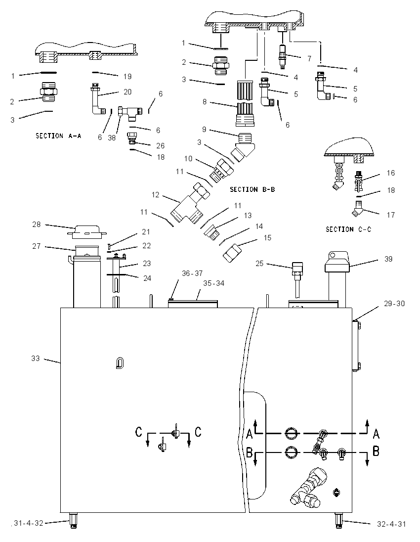 TANK & MTG GP-HYDRAULIC & FUEL 1205418 CAT