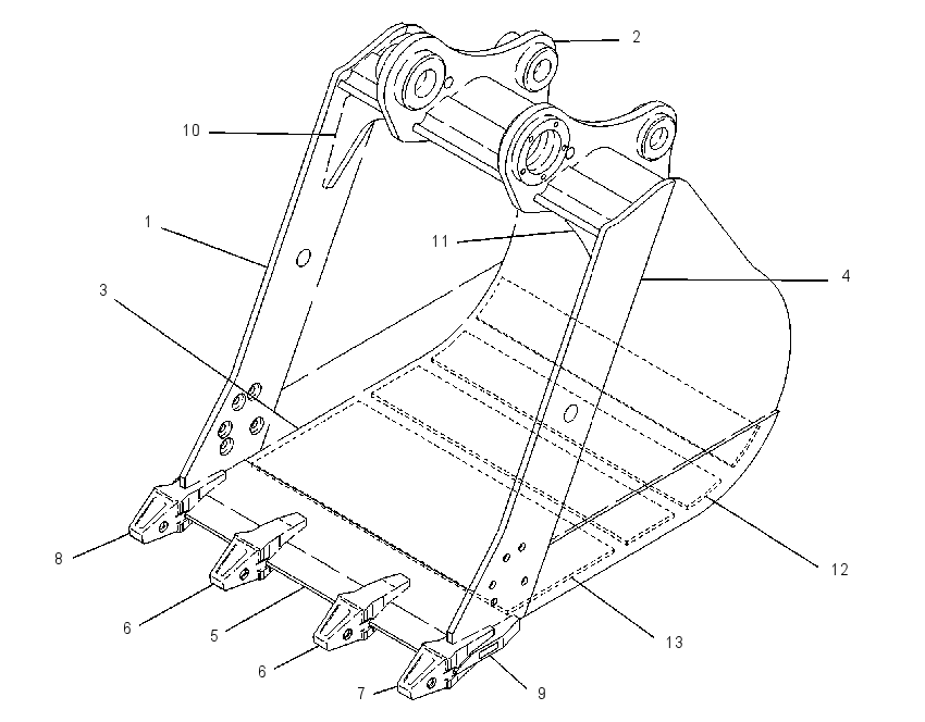BUCKET AS-TRENCHING 1234097 CAT