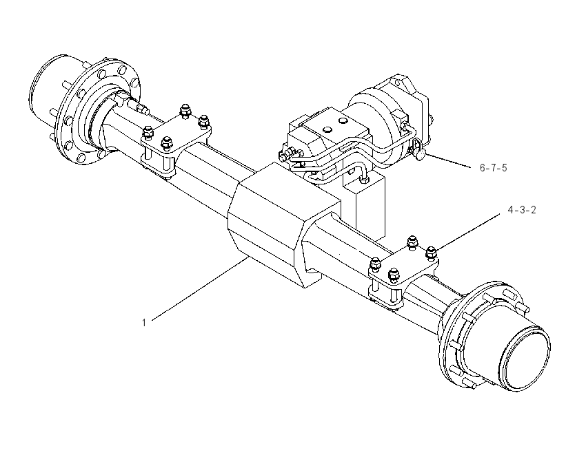 AXLE & MTG AR-REAR 1111884 CAT