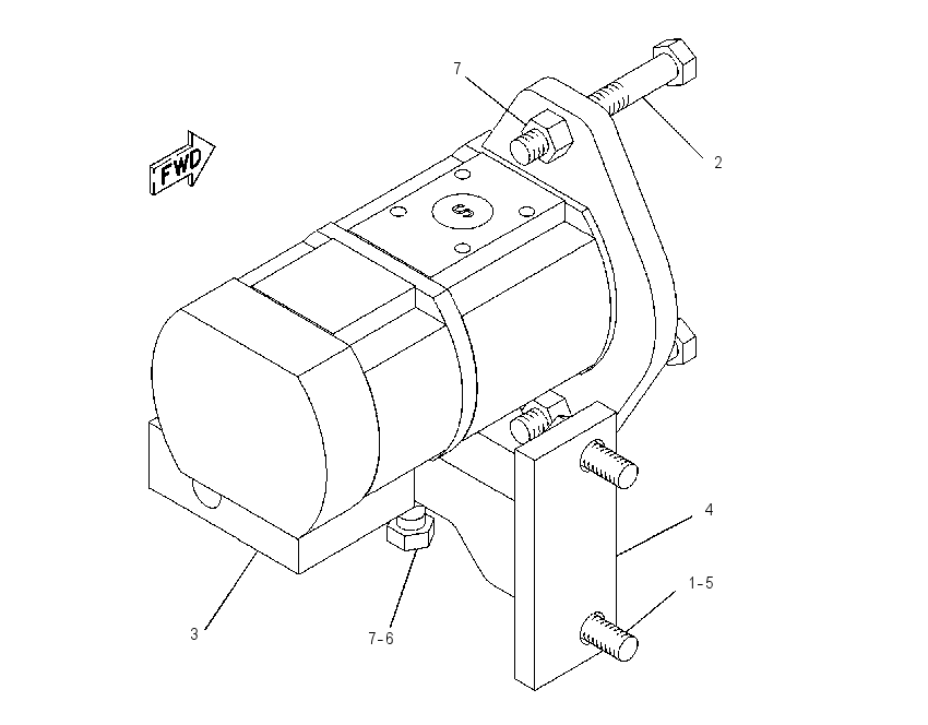 PUMP & MTG GP-STEERING & BRAKE 1112055 CAT