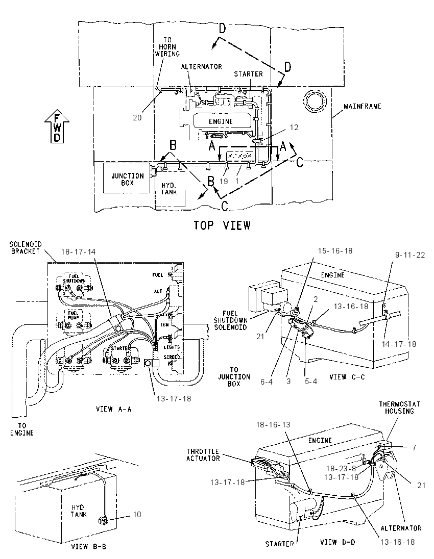 WIRING GP-ENGINE CONTROL 7R4678 CAT