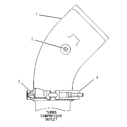 ADAPTER GP-TURBOCHARGER AIR 1260079 CAT