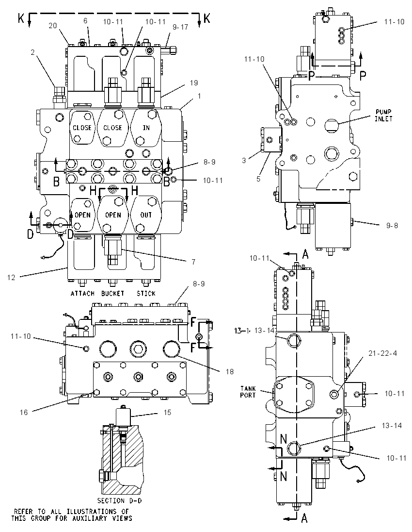 Клапан управляющий 9T8296 CAT