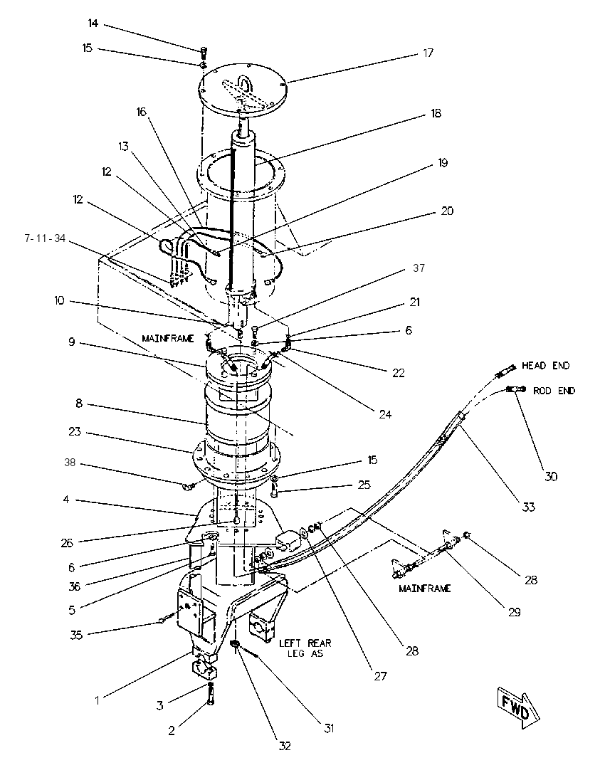 FRAME GP-TELESCOPING 6R3985 CAT