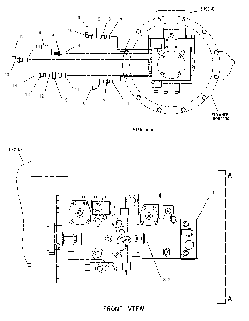 PUMP & MTG GP-VIBRATORY 1263445 CAT