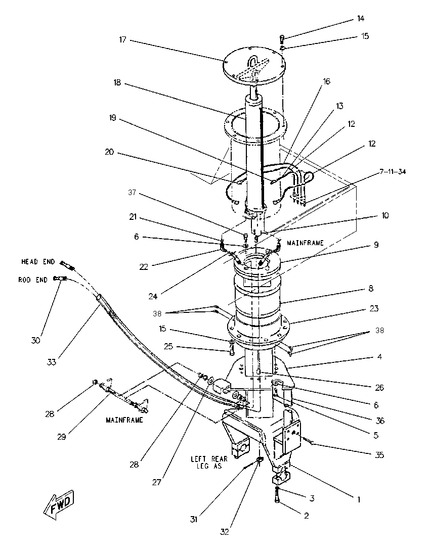 FRAME GP-TELESCOPING 6R3986 CAT