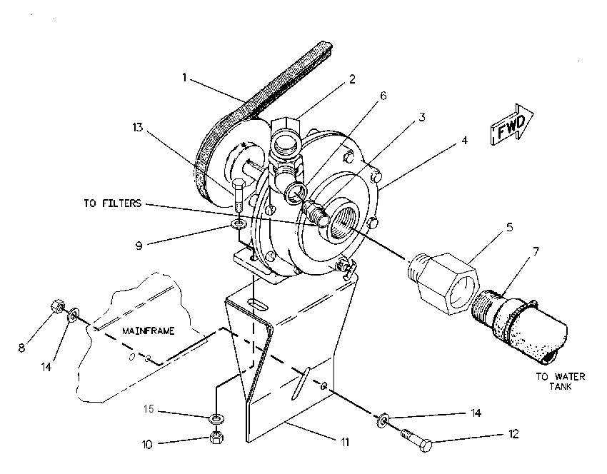 PUMP GP-WATER SPRAY 1G5442 CAT