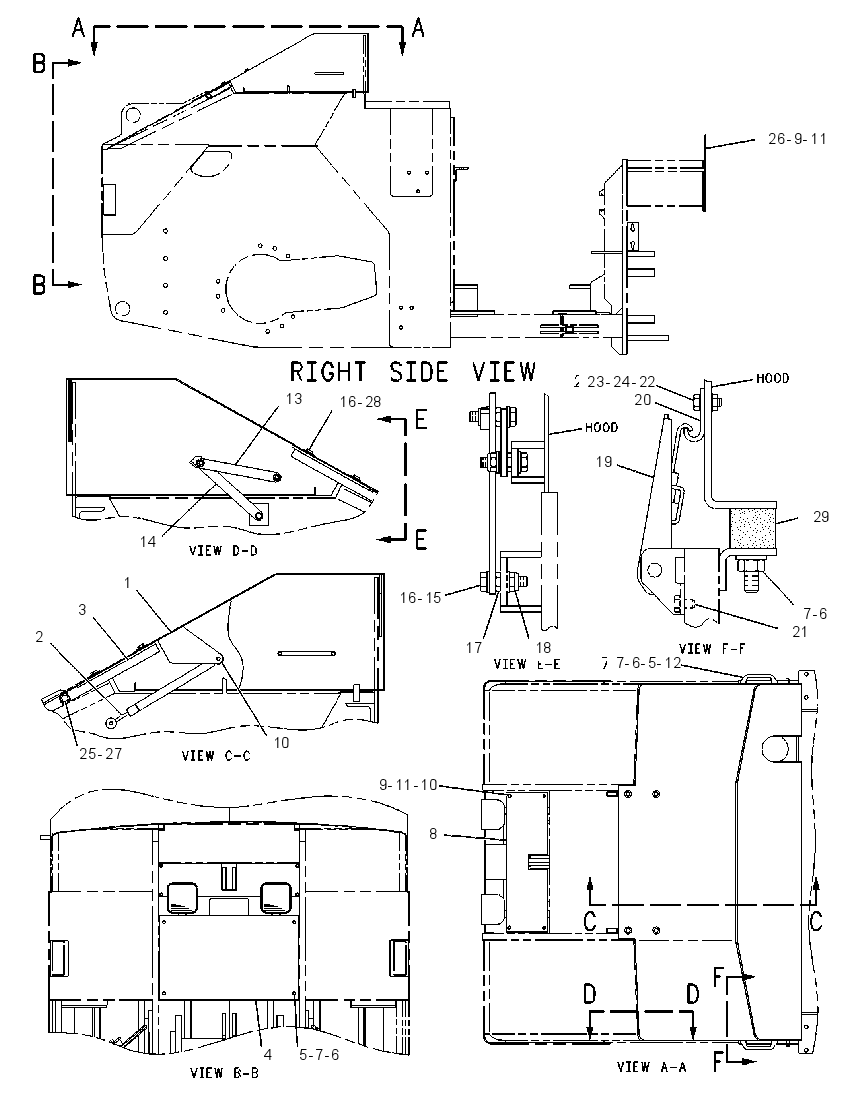 ENCLOSURE GP-REAR 1263406 CAT