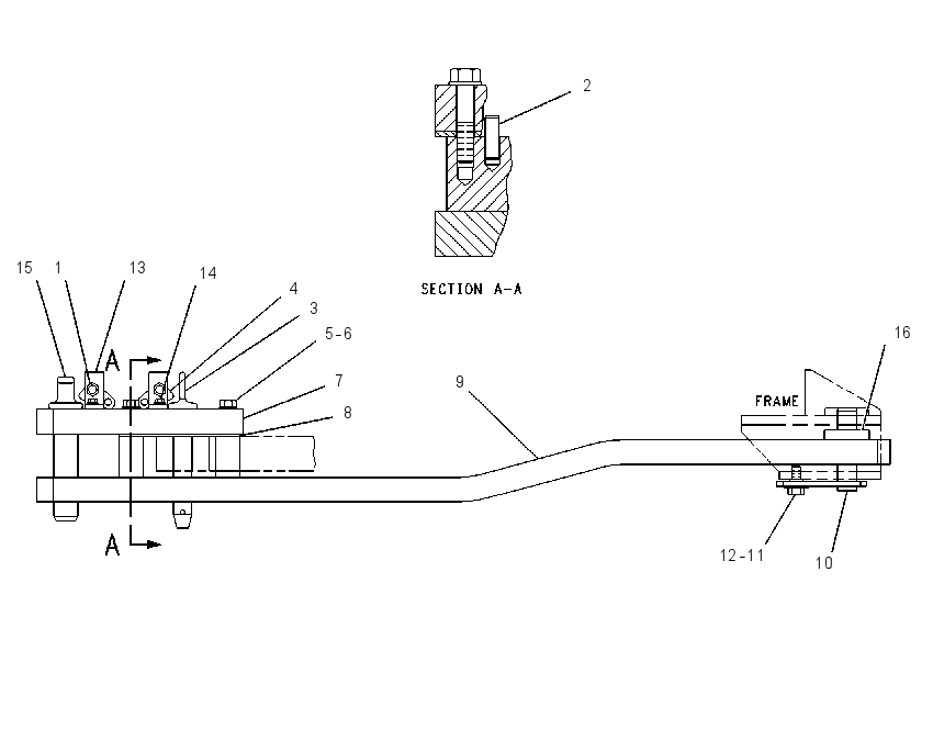 DRAWBAR GP-SWINGING 9U1695 CAT