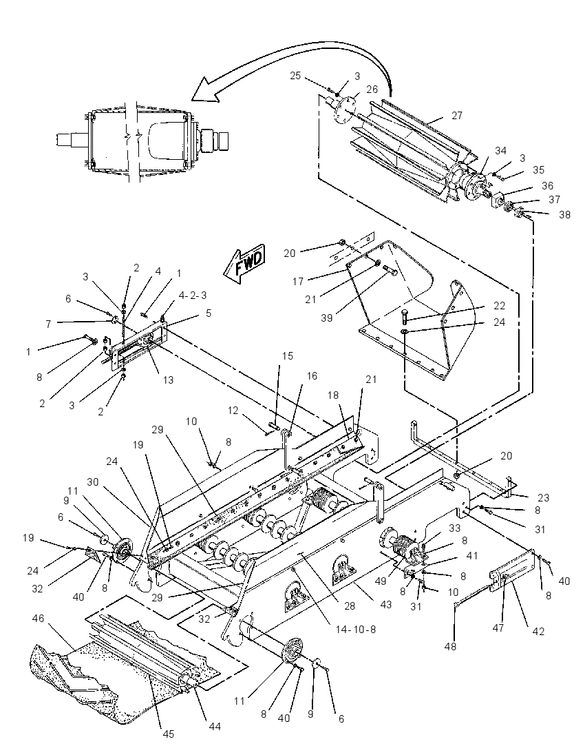 CONVEYOR AR-FIRST STAGE 0822714 CAT