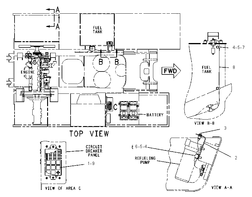 WIRING GP-REFUELING PUMP 7Y5441 CAT