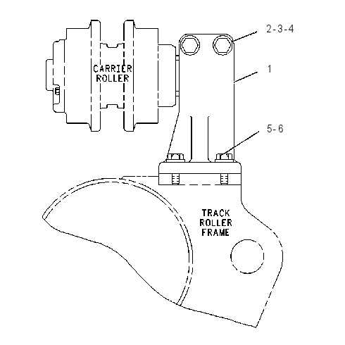 MOUNTING GP-CARRIER ROLLER 1186345 CAT