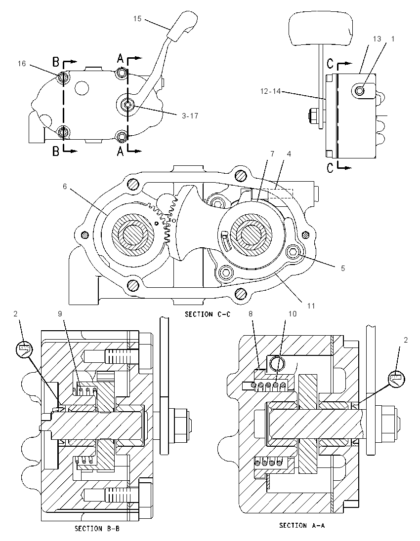 STEERING GEAR GROUP 1227372 CAT