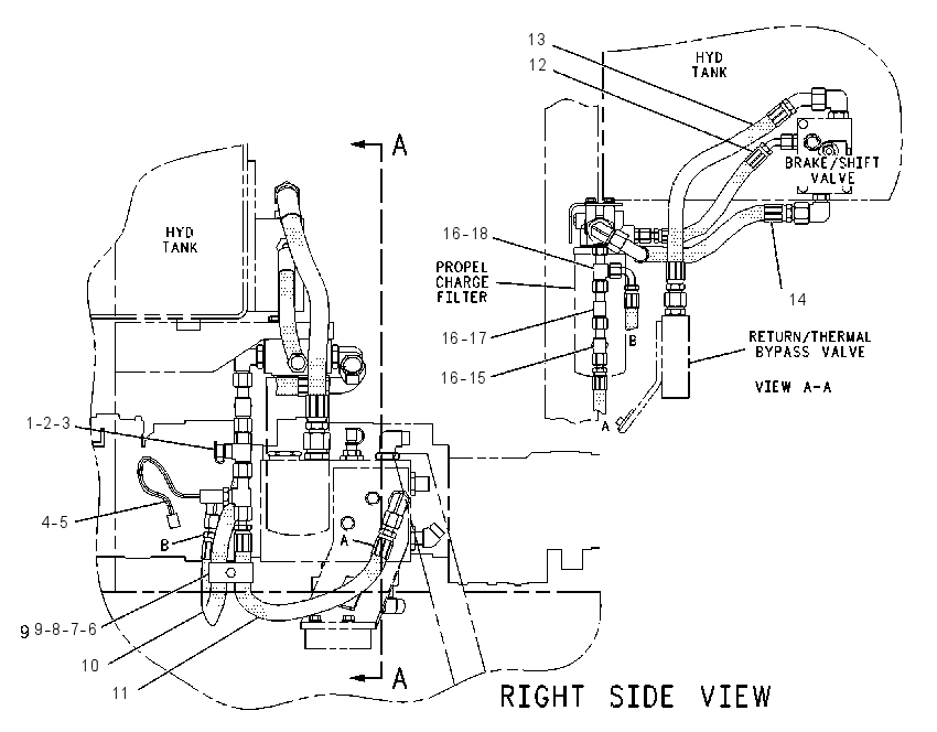 LINES GP-HYDRAULIC FILTER 1250651 CAT