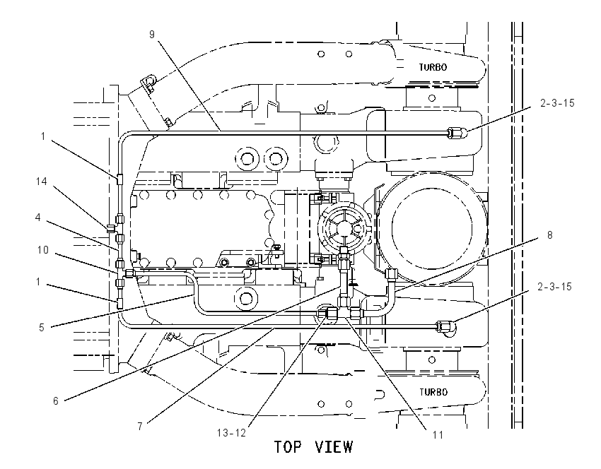 LINES GP-TURBOCHARGER VENT 3848626 CAT