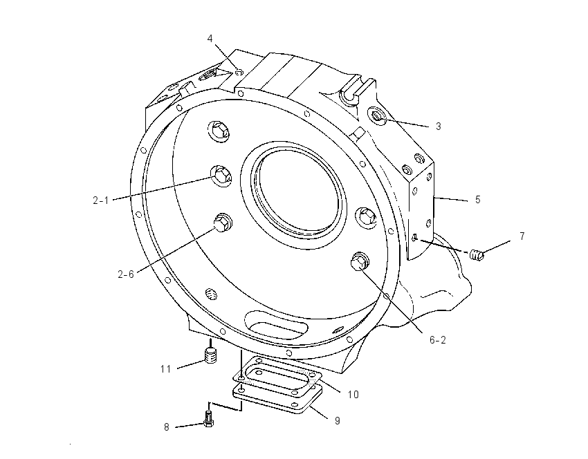 Картер маховика 2W6310 CAT