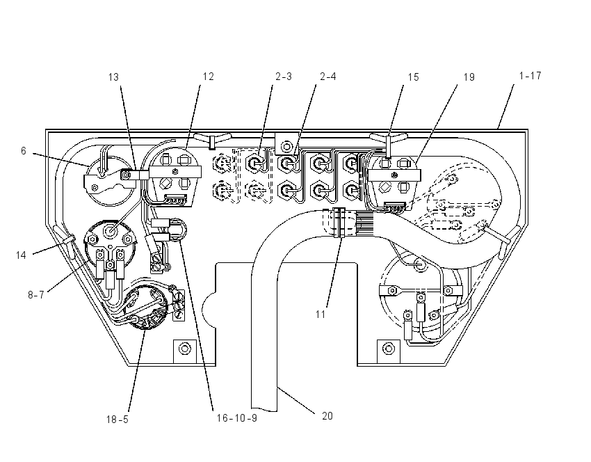 CONSOLE GP-INSTRUMENT 1252405 CAT
