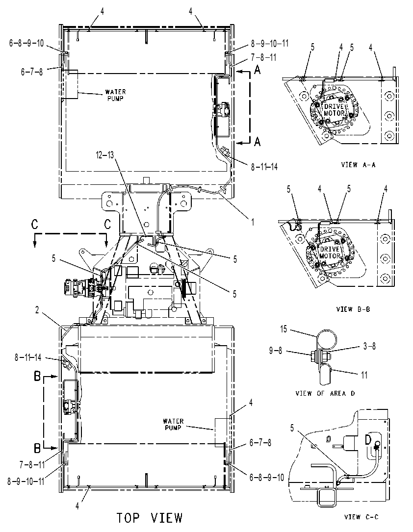 Проводка машины 1G9875 CAT