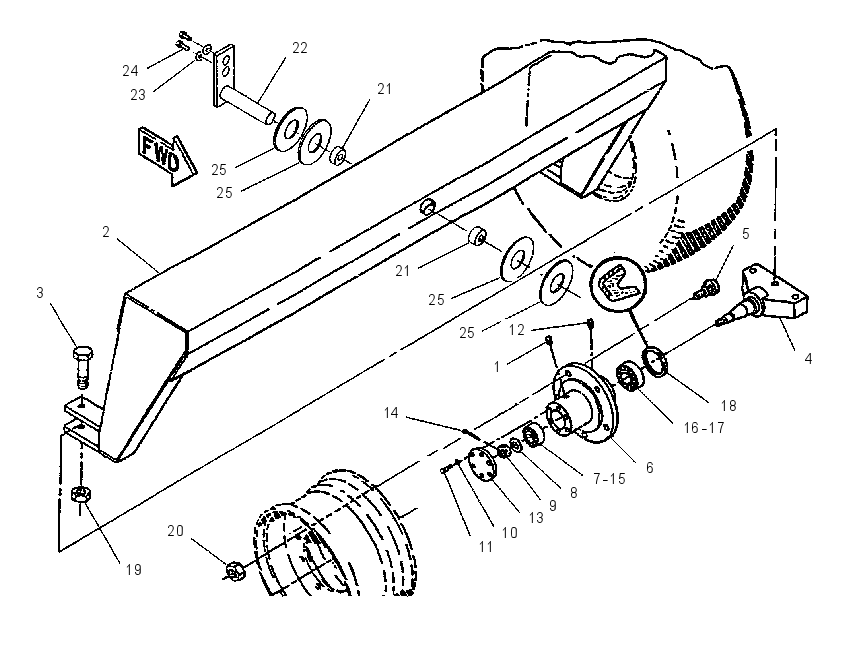 BOLSTER GP-REAR 1086605 CAT