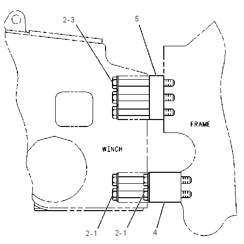 MOUNTING GP-WINCH 1276983 CAT