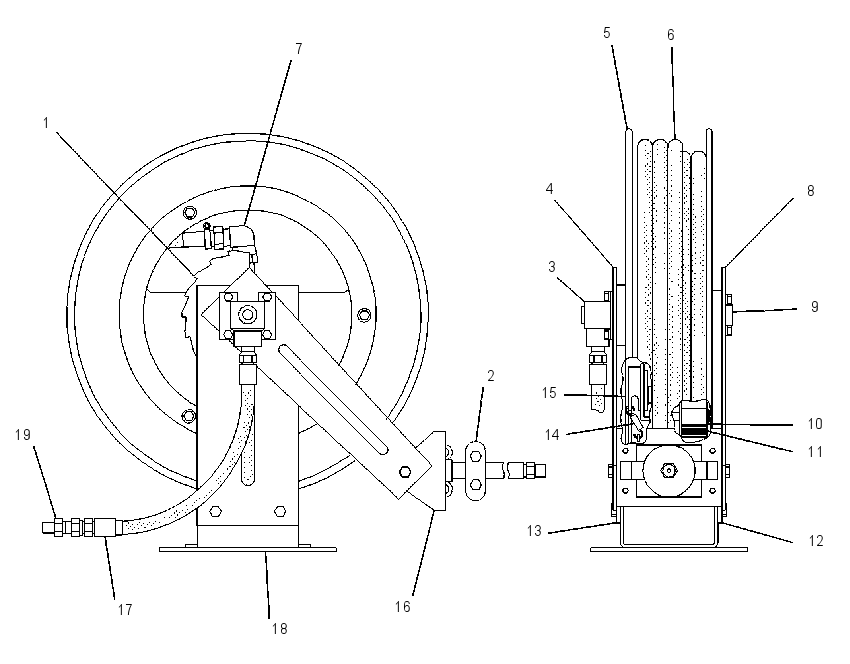 REEL GP-HOSE 4I8457 CAT