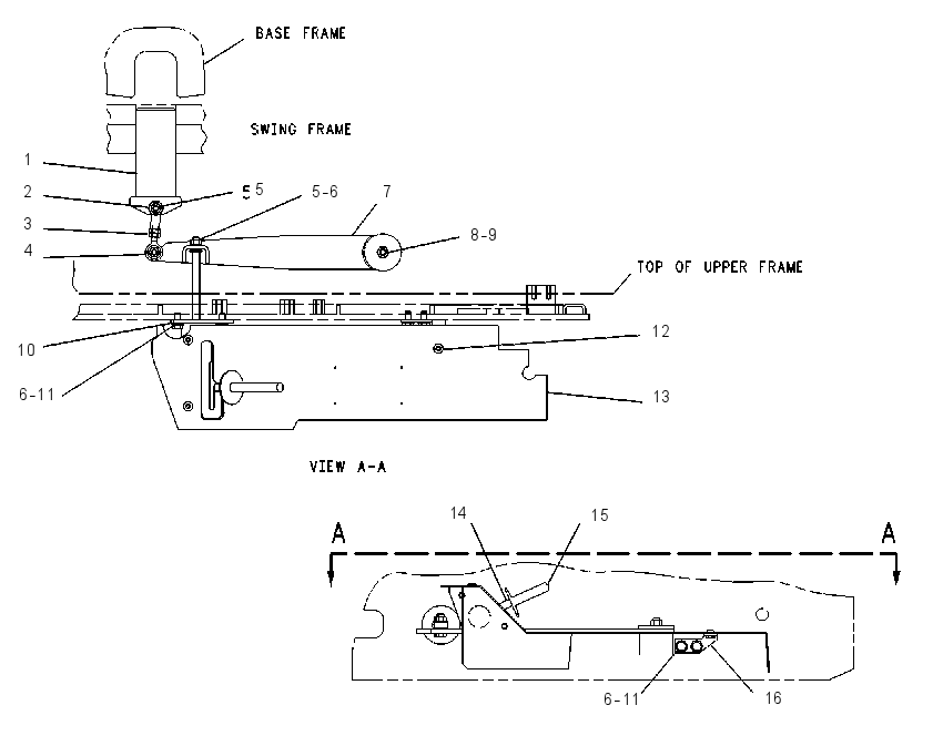 LOCK GP-SWING 6C8689 CAT