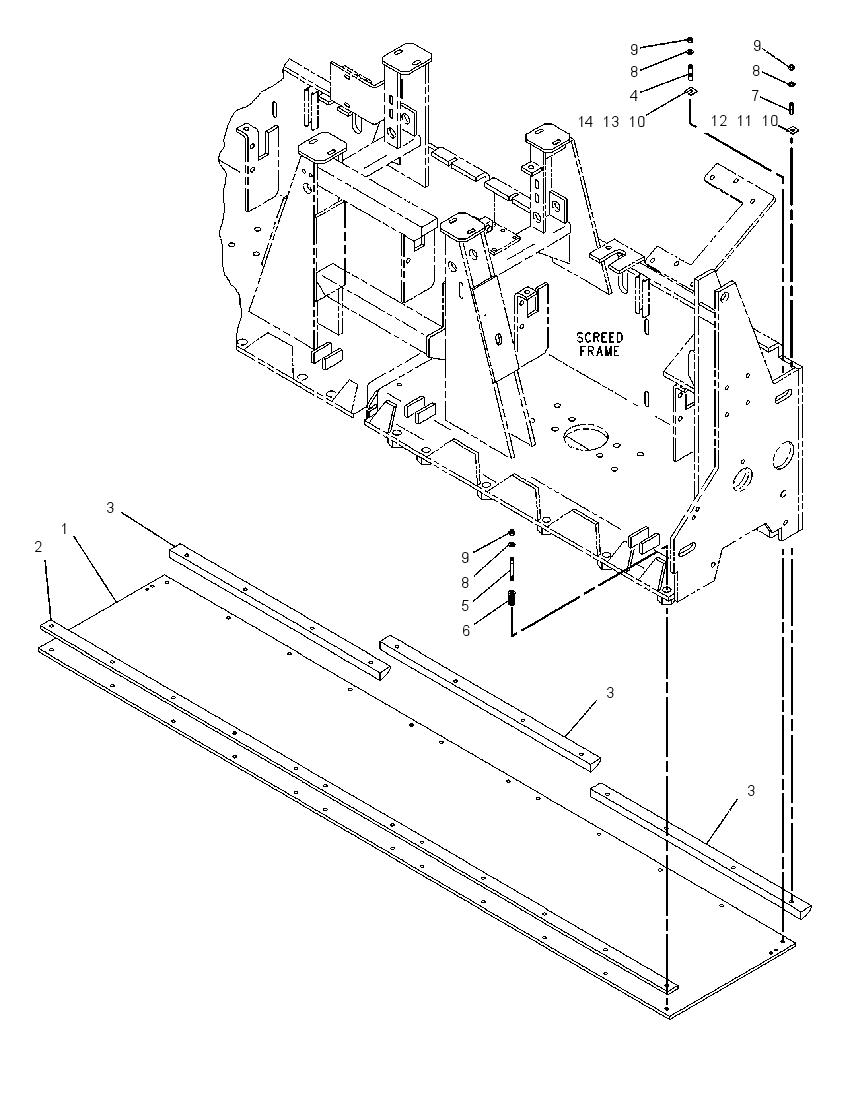 PLATE GP-SCREED 1100996 CAT