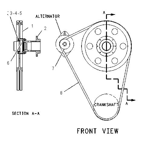 PULLEY GP-ALTERNATOR 1090914 CAT