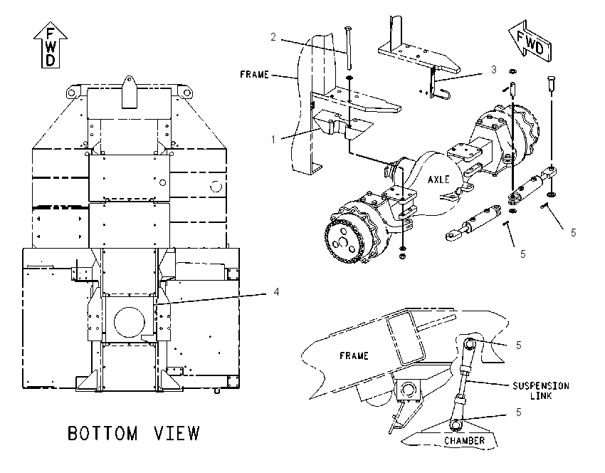 MOUNTING GP-DRIVE AXLE 1189439 CAT