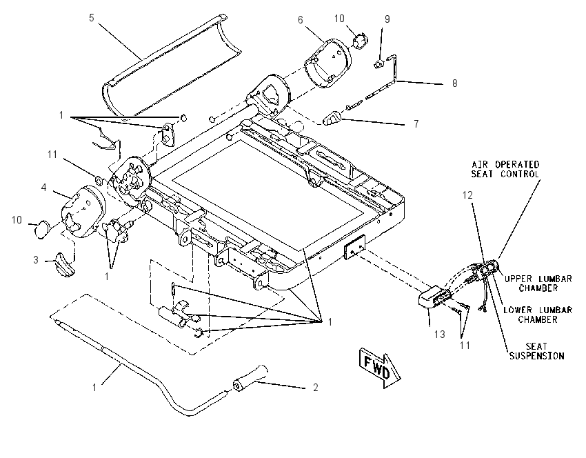 FRAME GP-SEAT 1306598 CAT