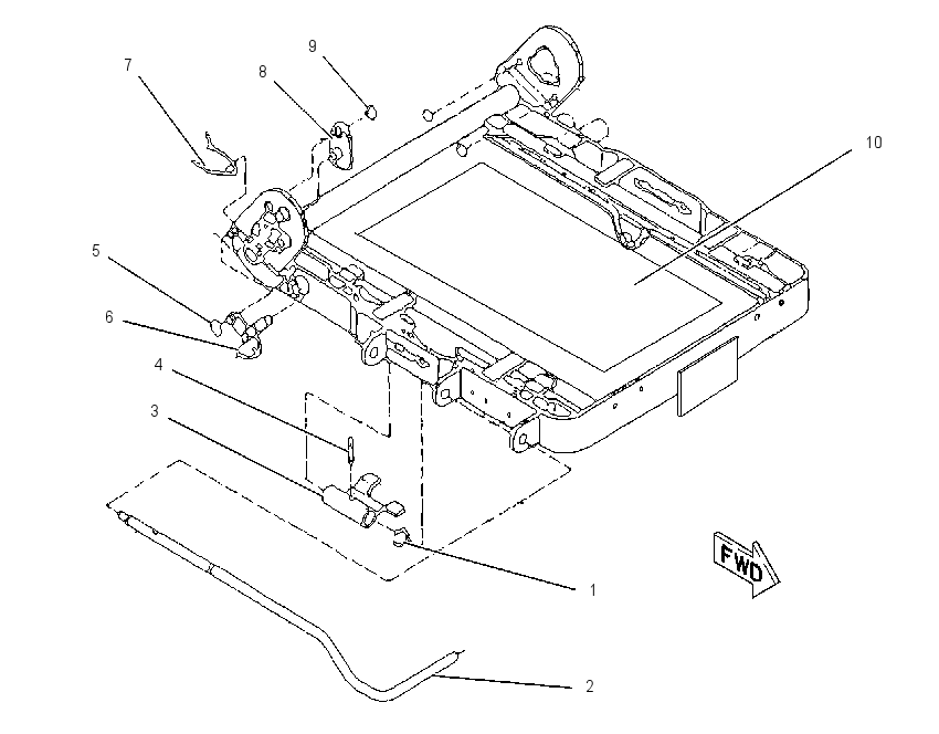 FRAME GP-SEAT 1306945 CAT