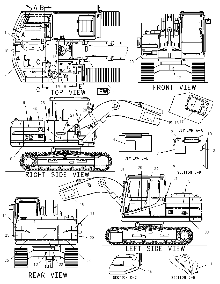 Пластина и плёнка 7I0598 CAT