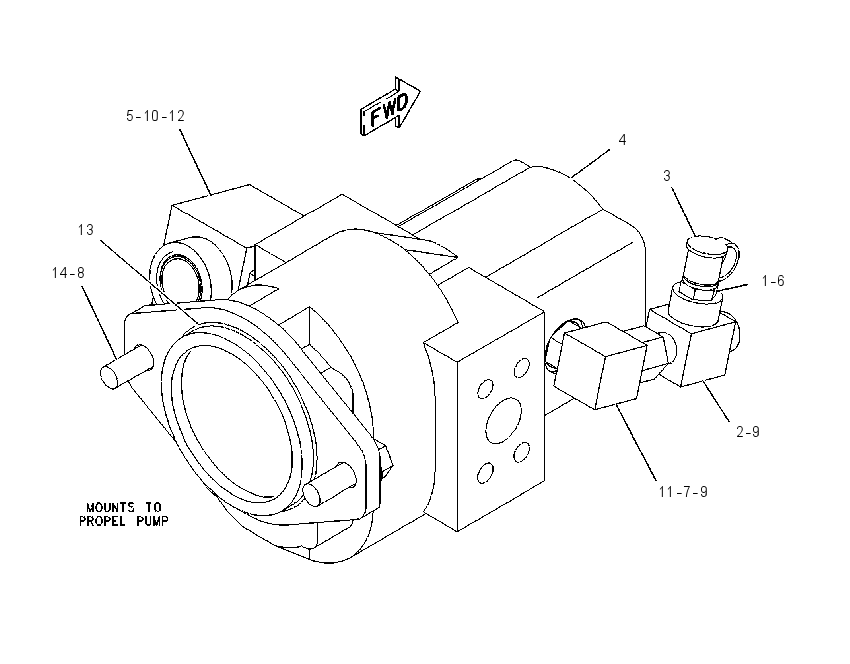 PUMP & MTG GP-VIBRATORY 1179740 CAT