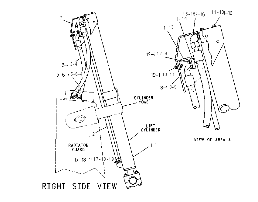 CYLINDER & LINES GP-LIFT 1296770 CAT