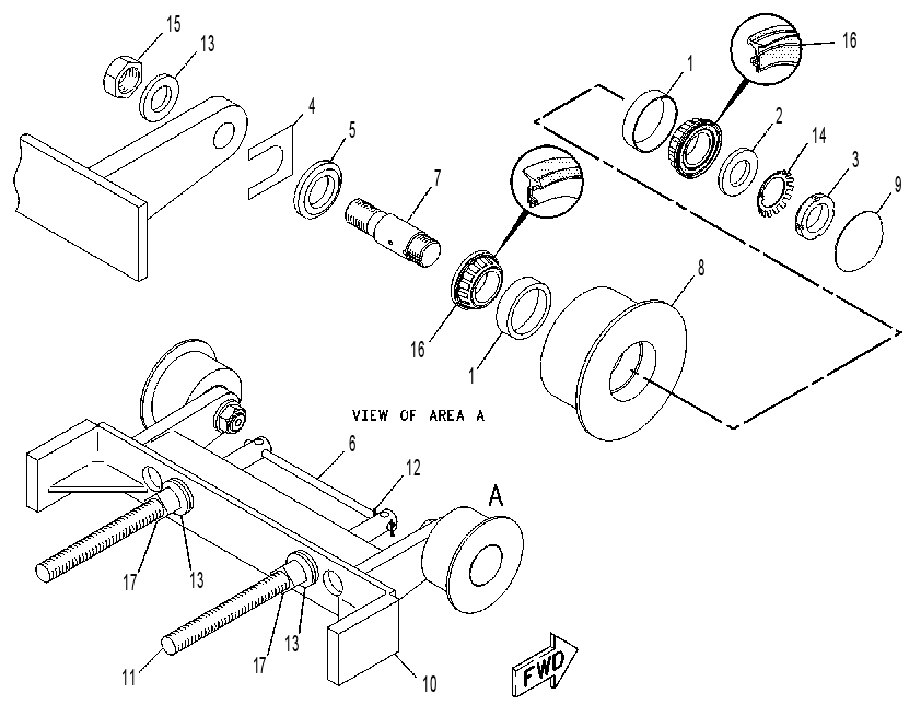 FOOTSHAFT GP 1047477 CAT