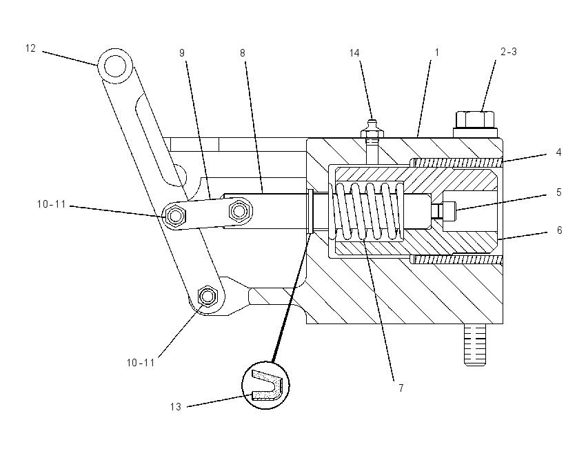 LATCH GP-ROTOR 1071137 CAT