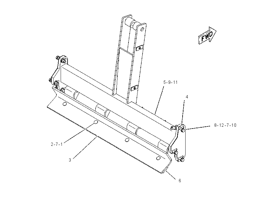 SCRAPER GP-SMOOTH DRUM 1236792 CAT