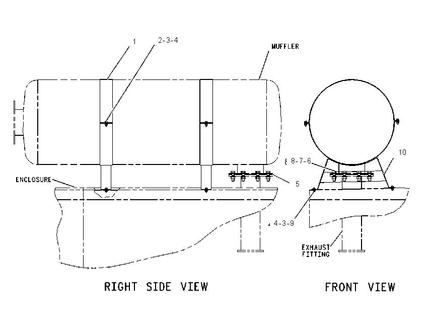 MOUNTING GP-MUFFLER 1151361 CAT