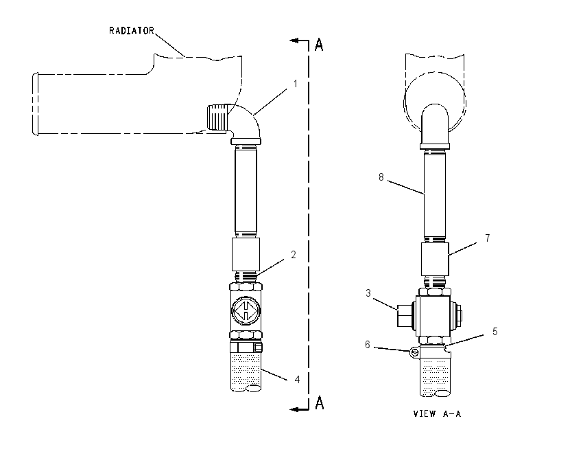 LINES GP-COOLANT DRAIN 1322887 CAT