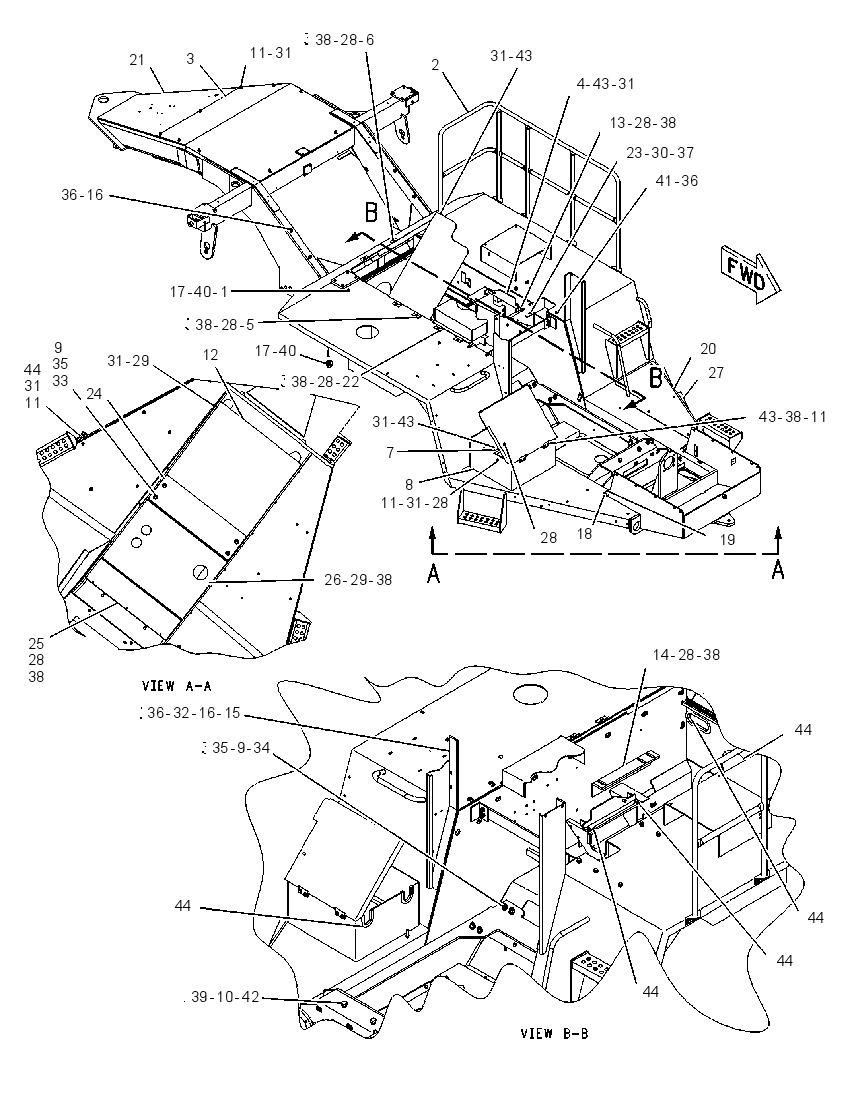 FRAME GP-MAIN 1207408 CAT