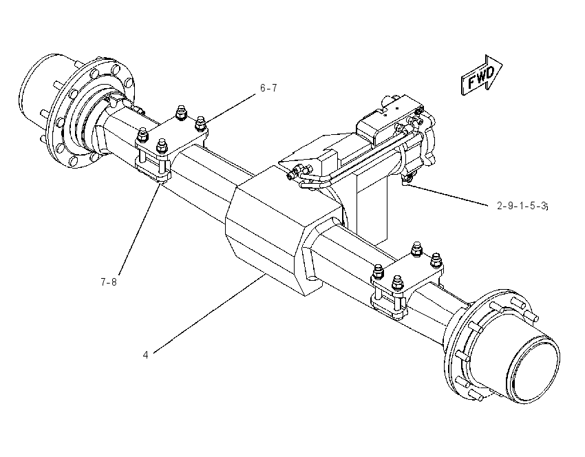 AXLE AR-REAR 1239726 CAT