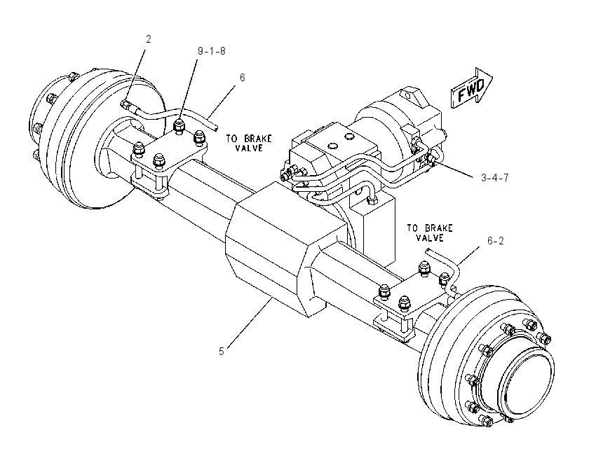 AXLE & MTG AR-REAR 1181880 CAT