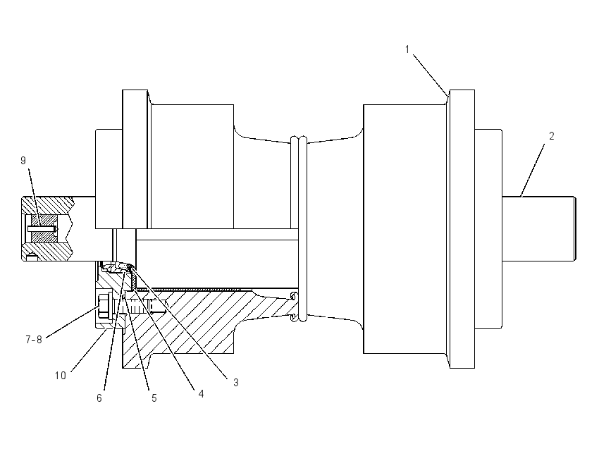 Каток гусеницы однобортный 6I9717 CAT