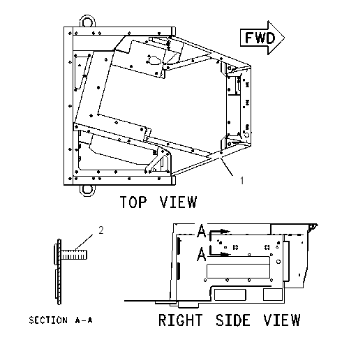 FRAME AS-PLATFORM 1307954 CAT